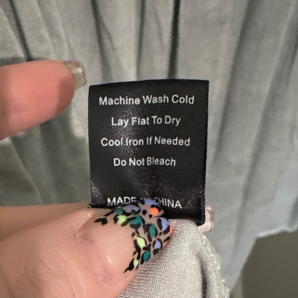 POL Charcoal Lace Accent Tank Top - Picture 7 of 9